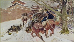 Engagement de cavalerie à Moukden, 25 février 1905. 1907 - Nikolaj Semenovic Samokis